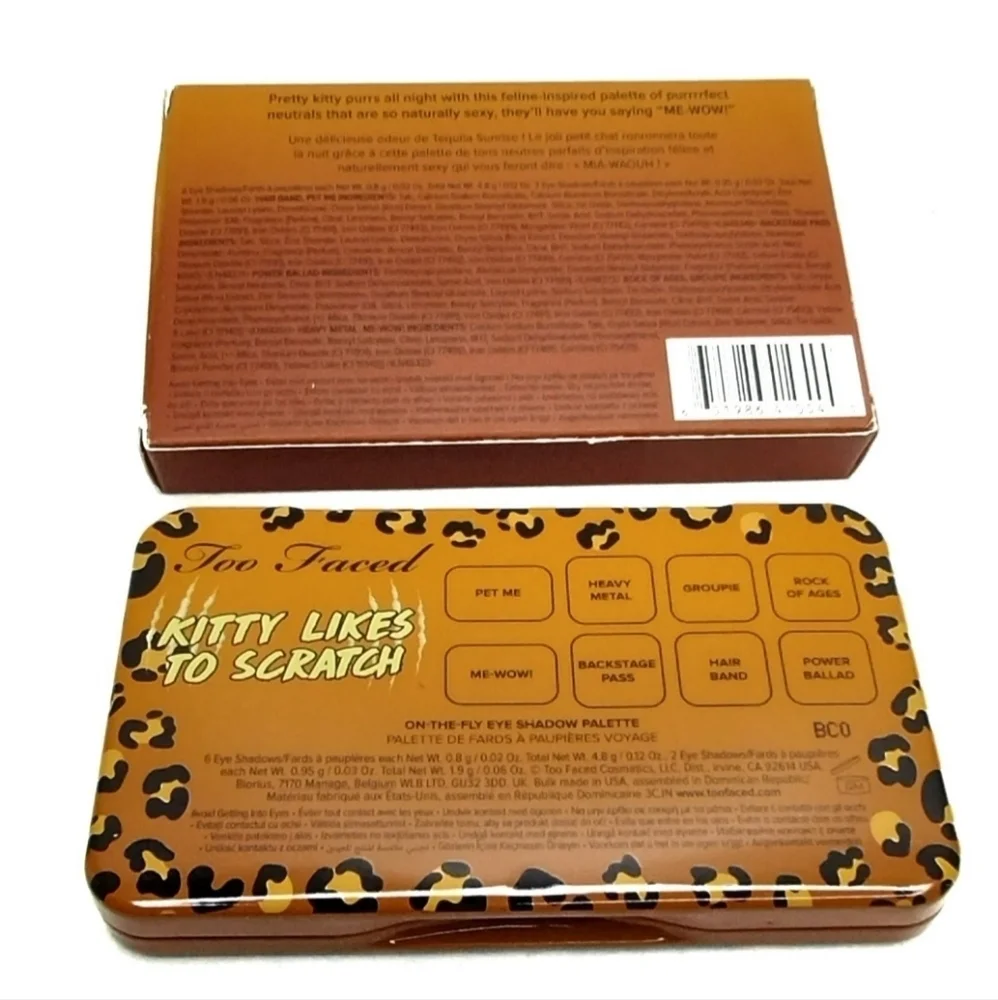 Too‎ Faced KITTY LIKES TO SCRATCH On-the-fly Eye Shadow Palette DISCONTINUED